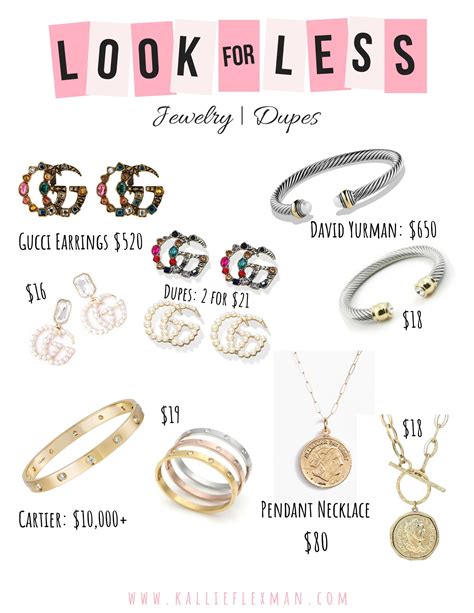 Designer Jewelry Dupes .